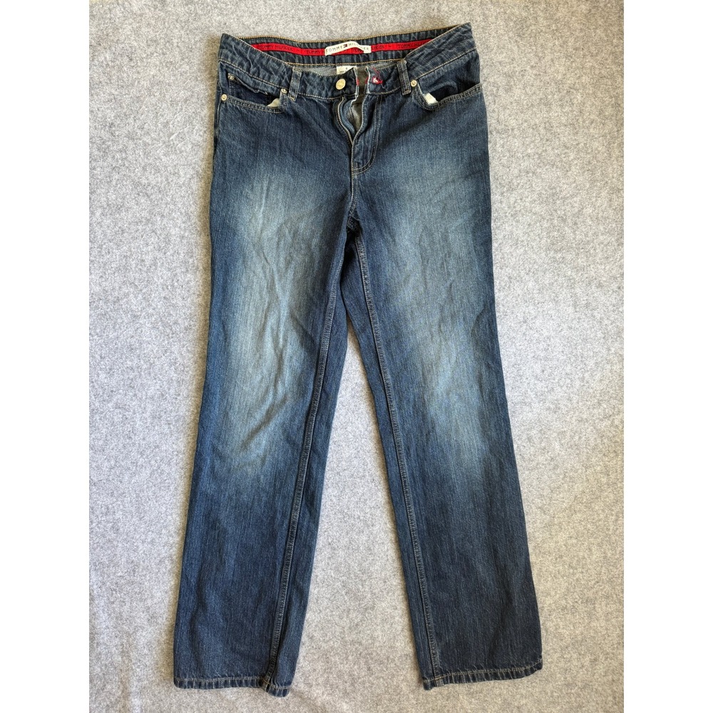Tommy Hilfiger Womens Straight Leg Jeans Size 6 Medium Wash Classic Blue Denim
